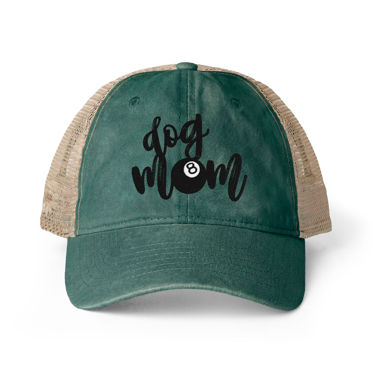 Dog Mom Washed Mesh-Back Cap