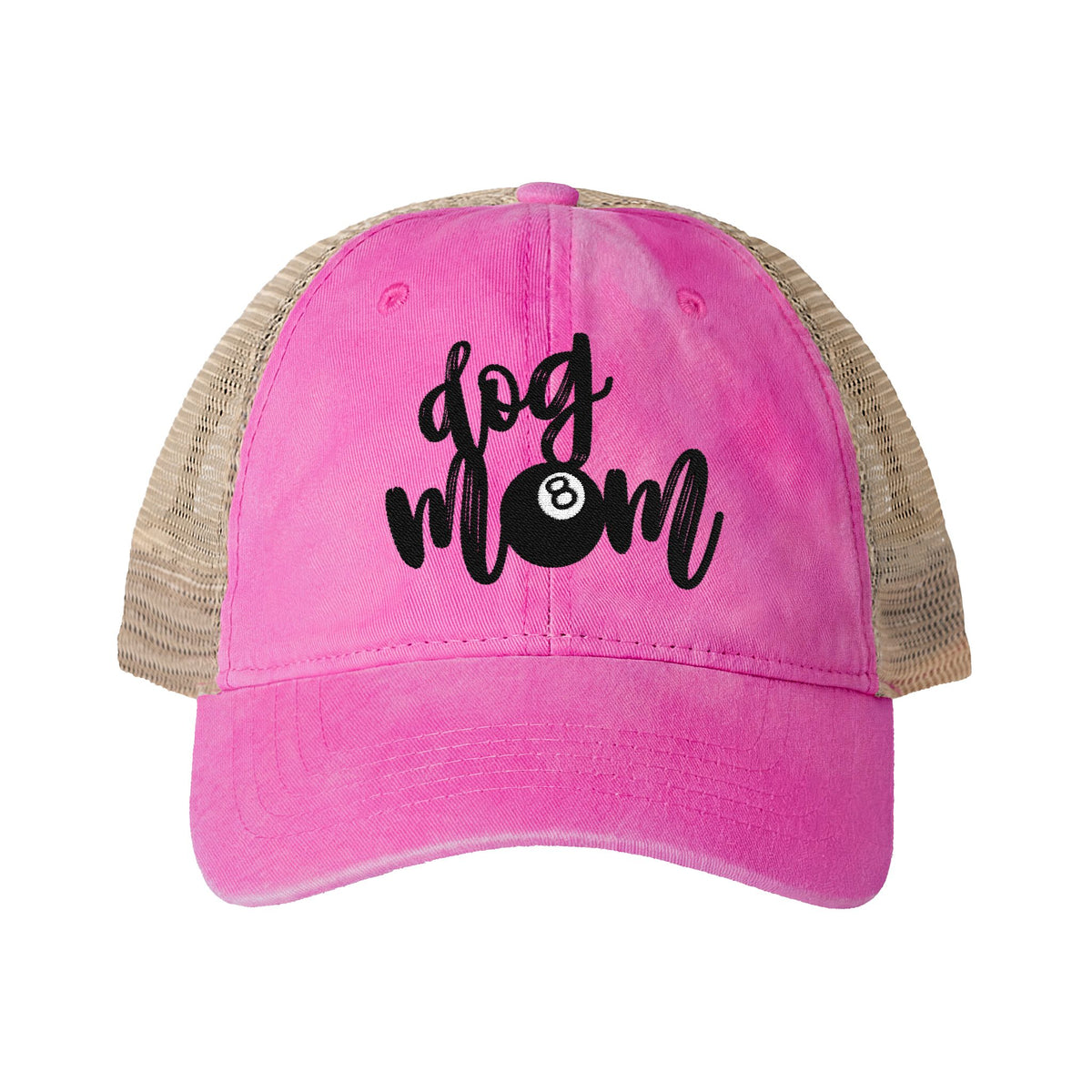 Dog Mom Washed Mesh-Back Cap