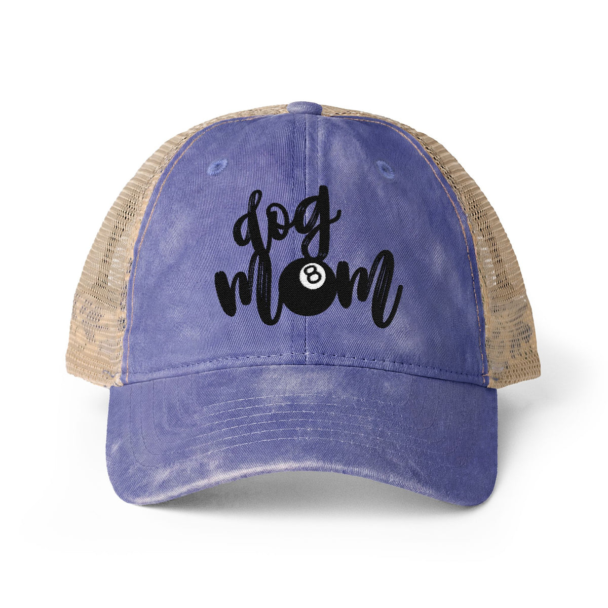 Dog Mom Washed Mesh-Back Cap