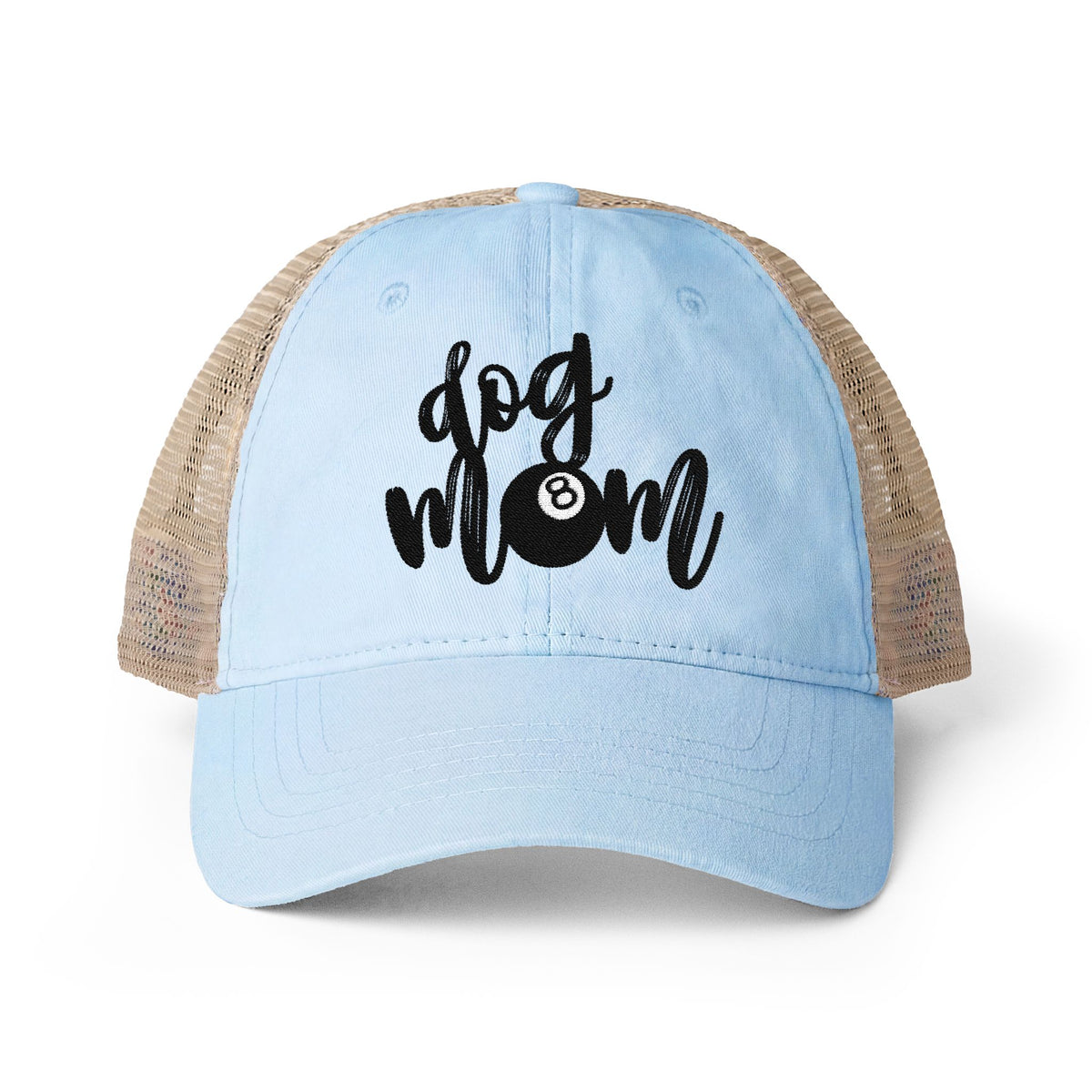 Dog Mom Washed Mesh-Back Cap