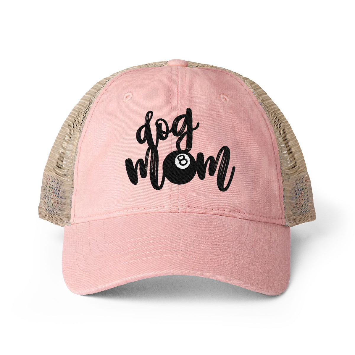 Dog Mom Washed Mesh-Back Cap