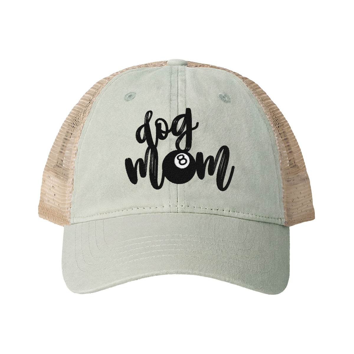 Dog Mom Washed Mesh-Back Cap