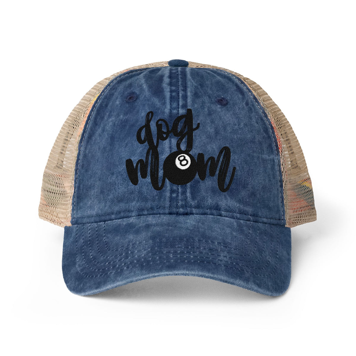 Dog Mom Washed Mesh-Back Cap