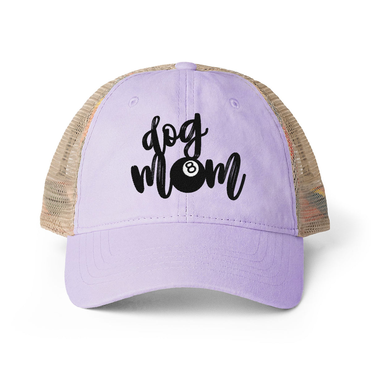 Dog Mom Washed Mesh-Back Cap