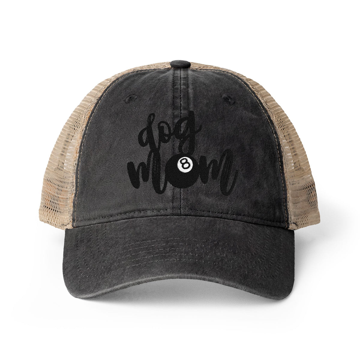 Dog Mom Washed Mesh-Back Cap