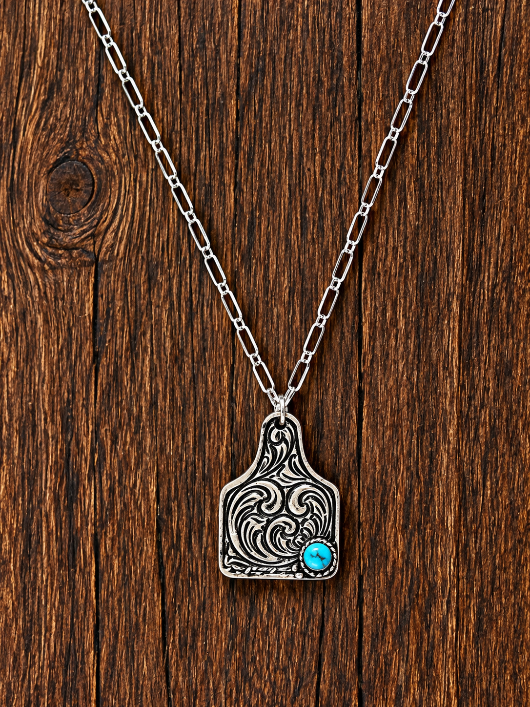 Outlaw Cattle Tag Necklace
